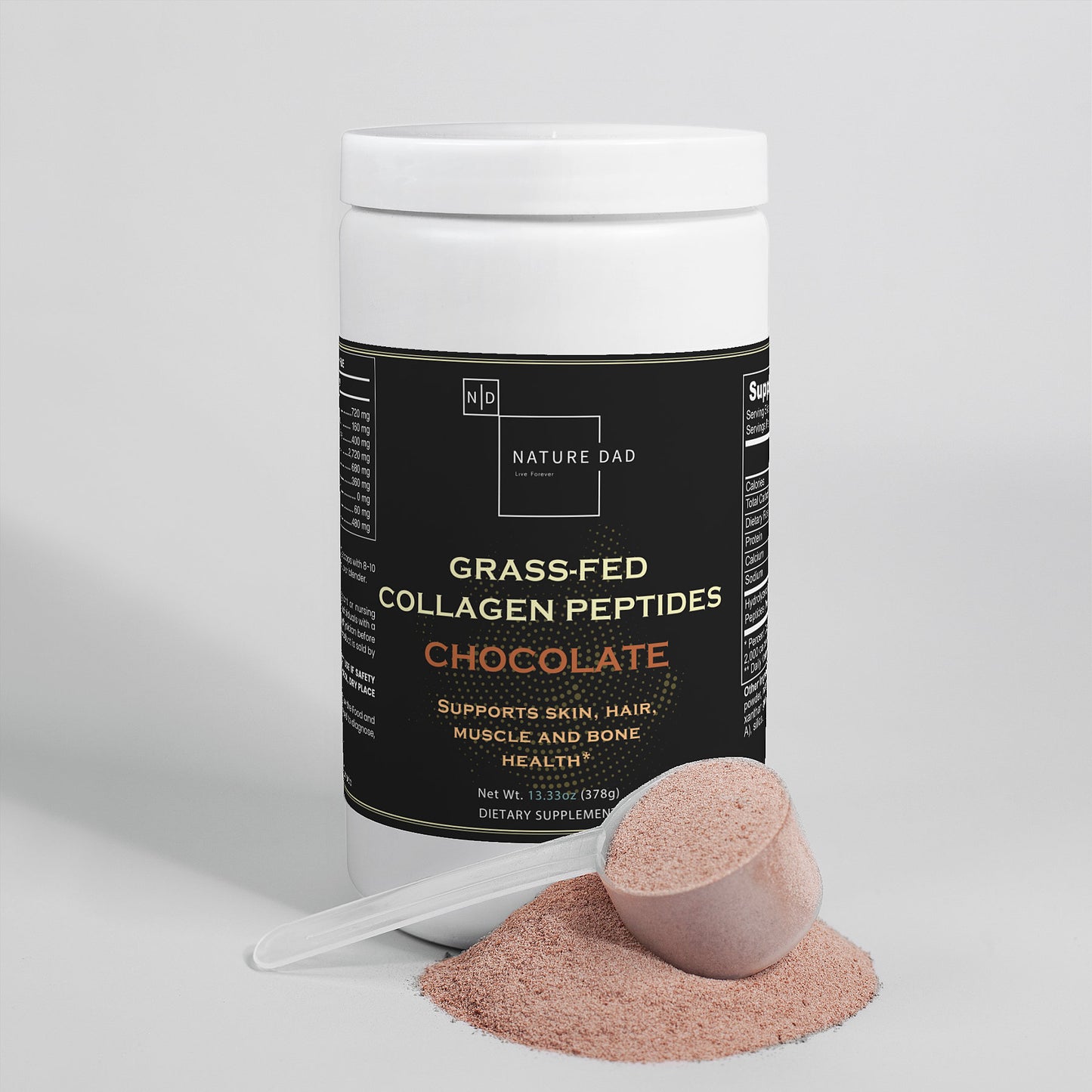 Grass-Fed Collagen Peptides Powder (Chocolate)