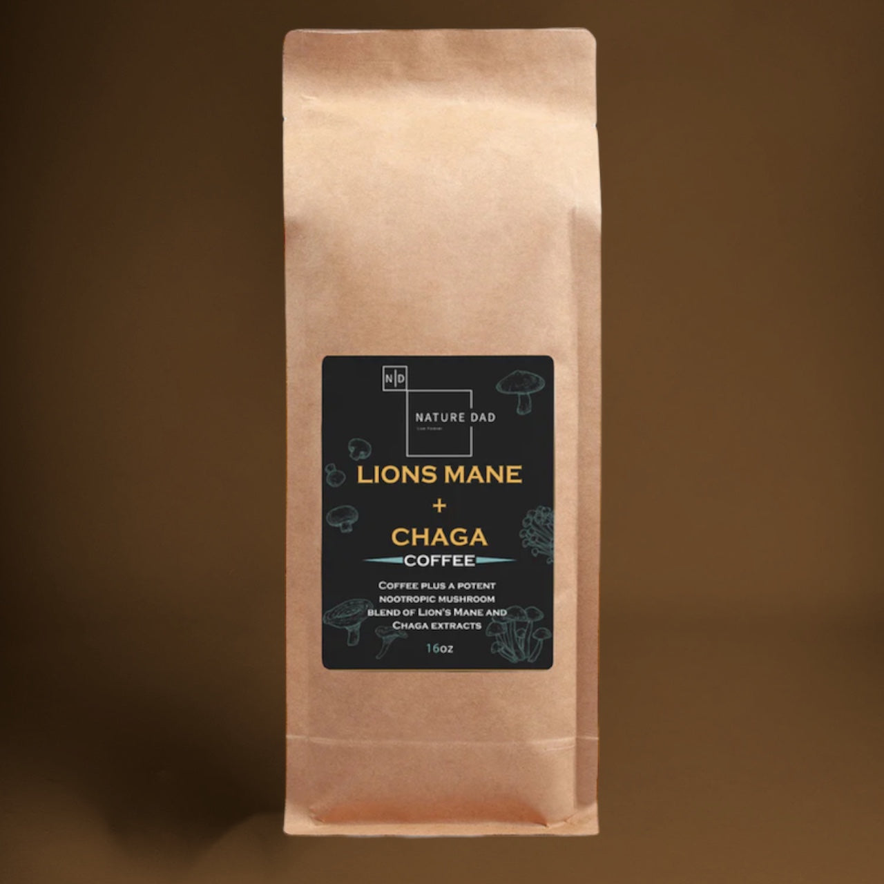 Lion’s Mane & Chaga Coffee 16oz